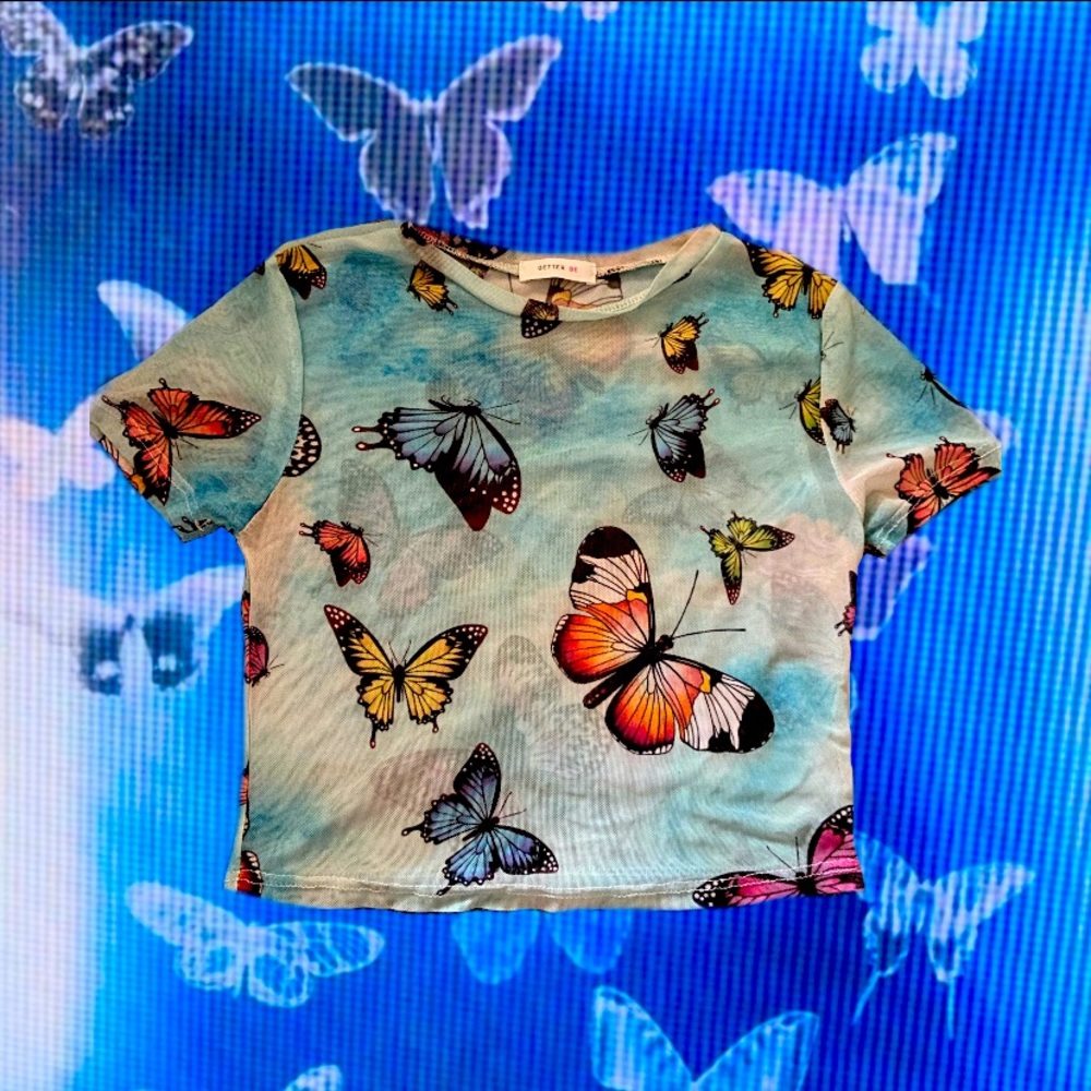 Butterfly pattern. Cropped.